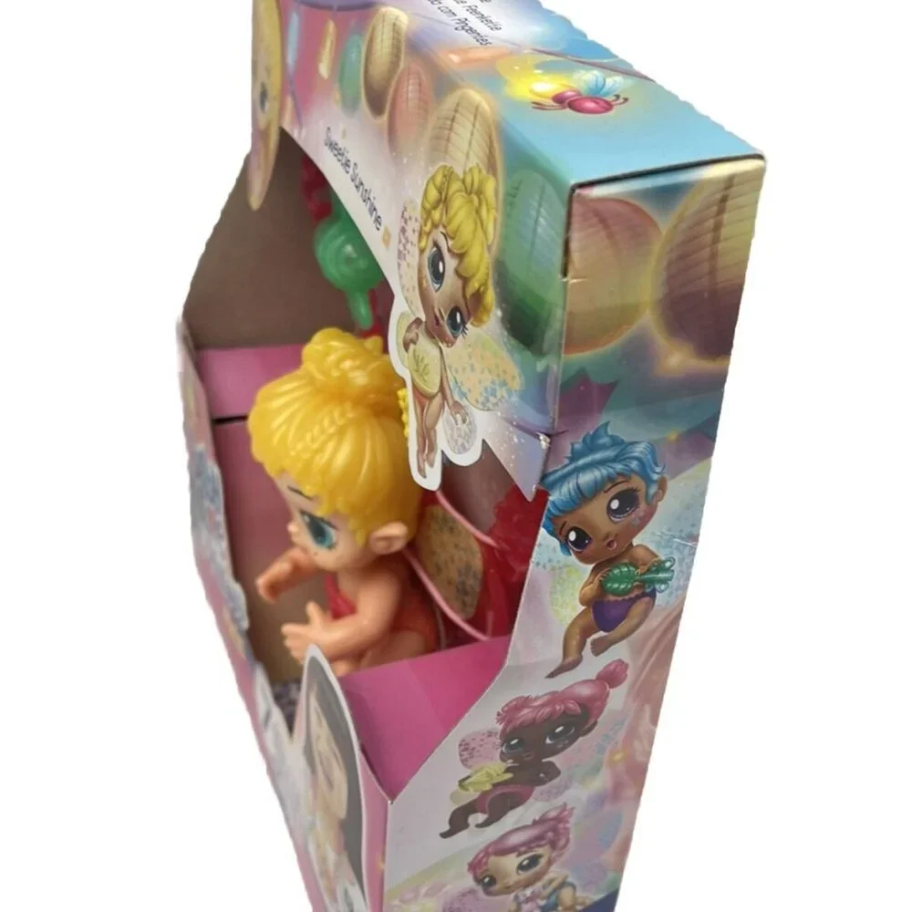 Baby Alive Glo Pixies Minis Carry ‘n Care Necklace Sugar Sprinkle Baby Doll 3.5”